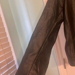 Faux Leather Asymmetrical Moto Jacket